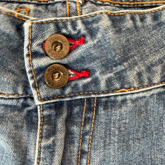 Tommy Hilfiger Women’s Flare Jeans Size 11 Medium Wash Y2K Boho Trendy EUC - Picture 5 of 10